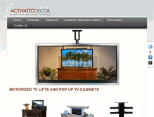 Tablet Screenshot of activateddecor.com